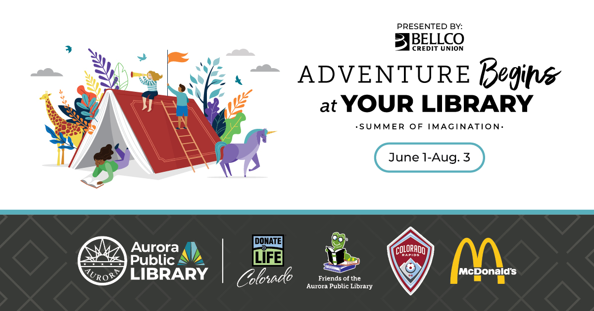 Summer of Imagination graphic links to webpage with more information