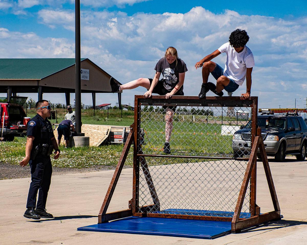 Teens participating in academy activities