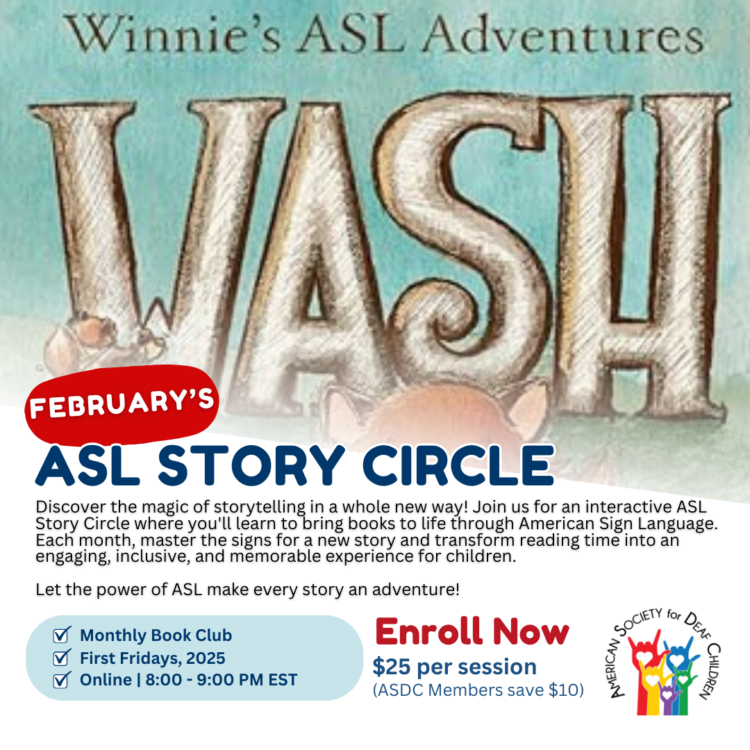February ASL Story Circle: Wash