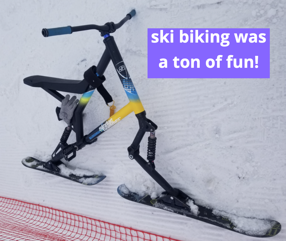 photo of a ski bike