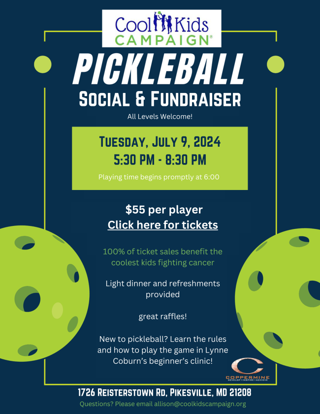 cool kids campaign pickleball event