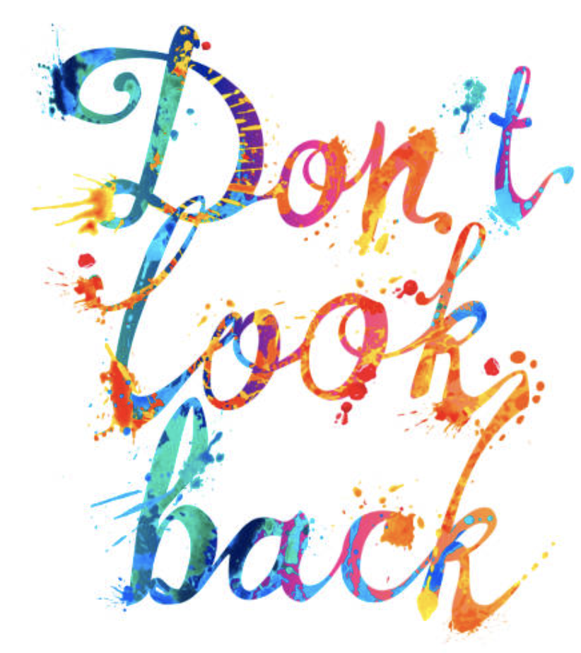 don't look back clipart