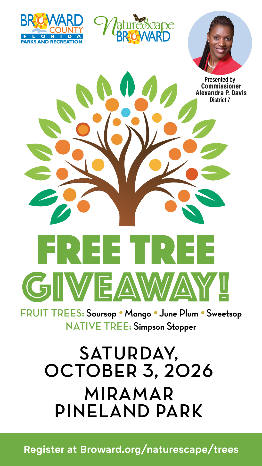 Free Tree Giveaway on October 3 at Miramar Pineland Park.
