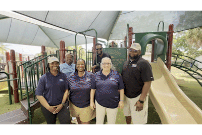 Gif of four short videos of our staff from parks to park rangers.