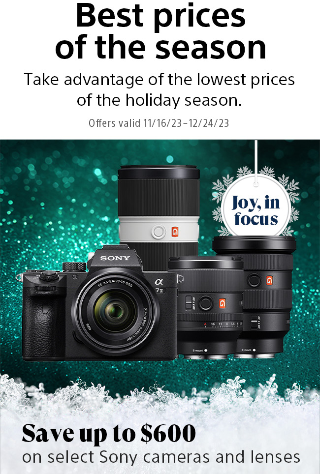 Our Best Sony Prices of the Season Berger Bros Camera