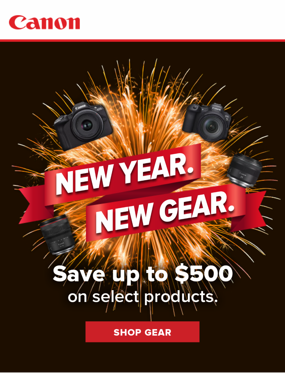 Canon New Year Savings + Free Canon Class Berger Bros Camera