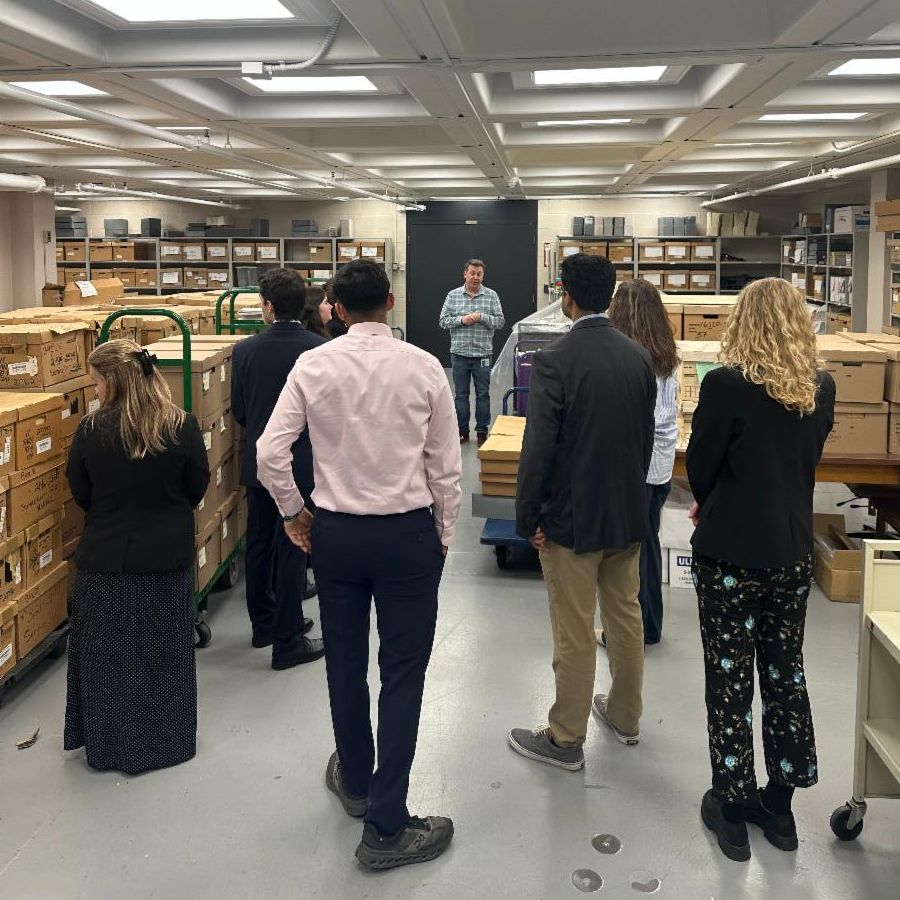 OIG interns on tour at the NYS Archives
