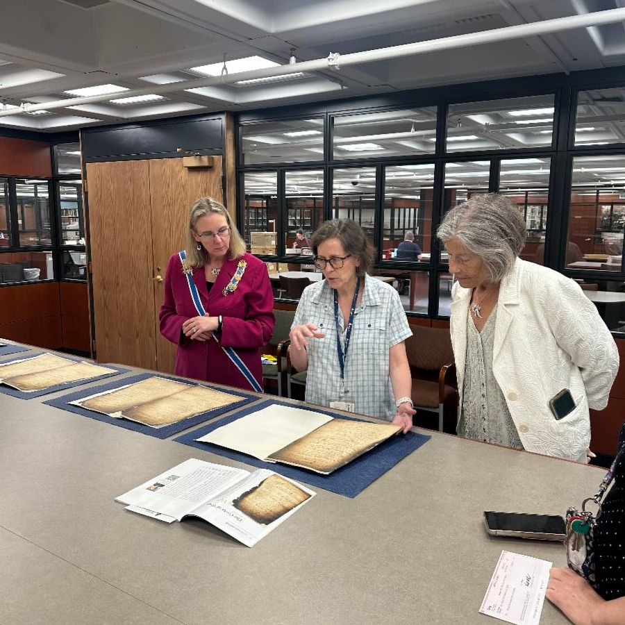 Members of DAR on tour at the NYS Archives