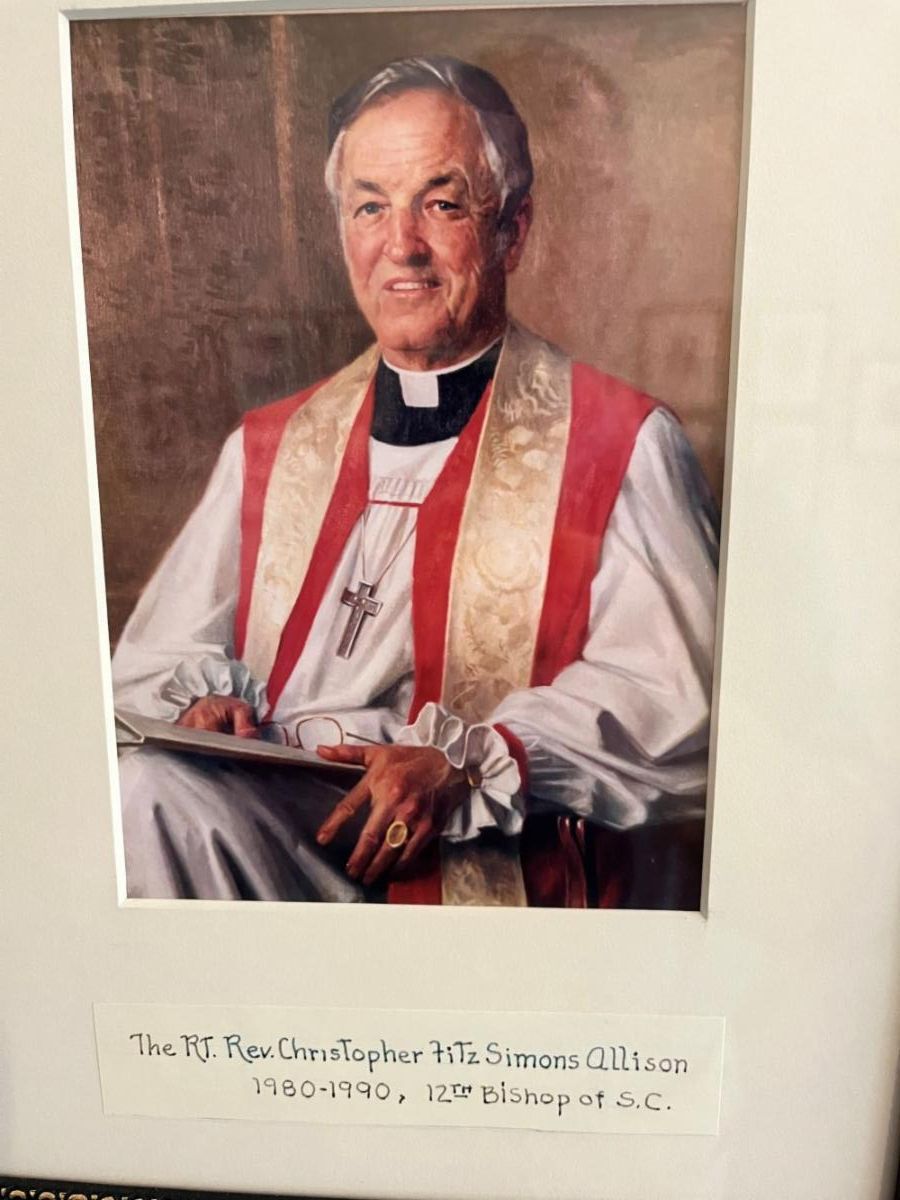 Photograph of a portrait of Bishop FitzSimmons Allison