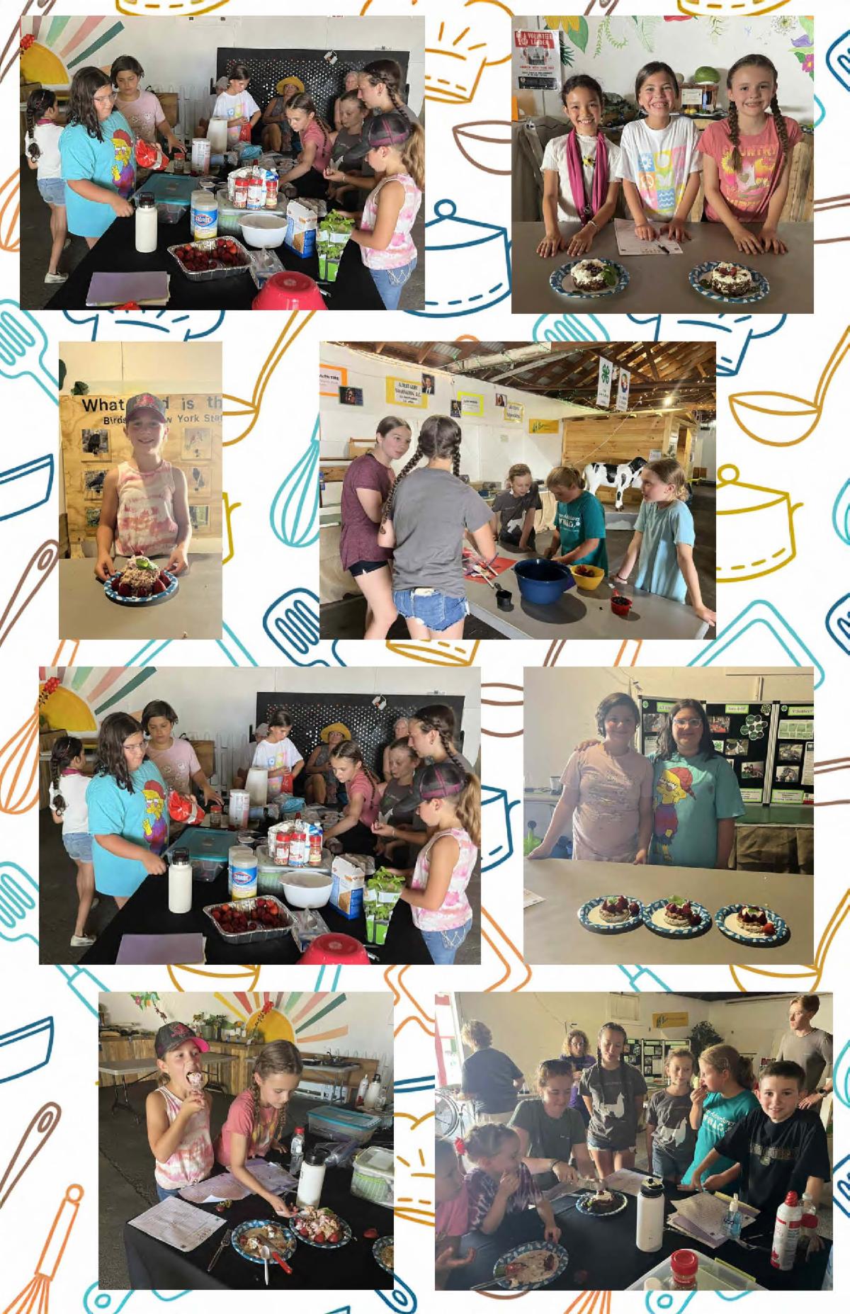 collage of clover cookoff participants