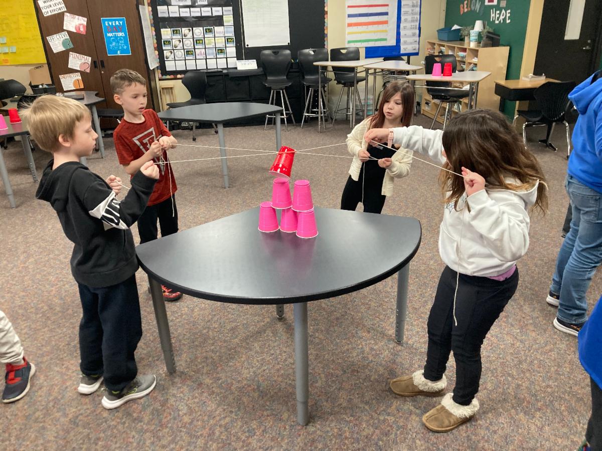 3rd Grade students doing a guidance activity