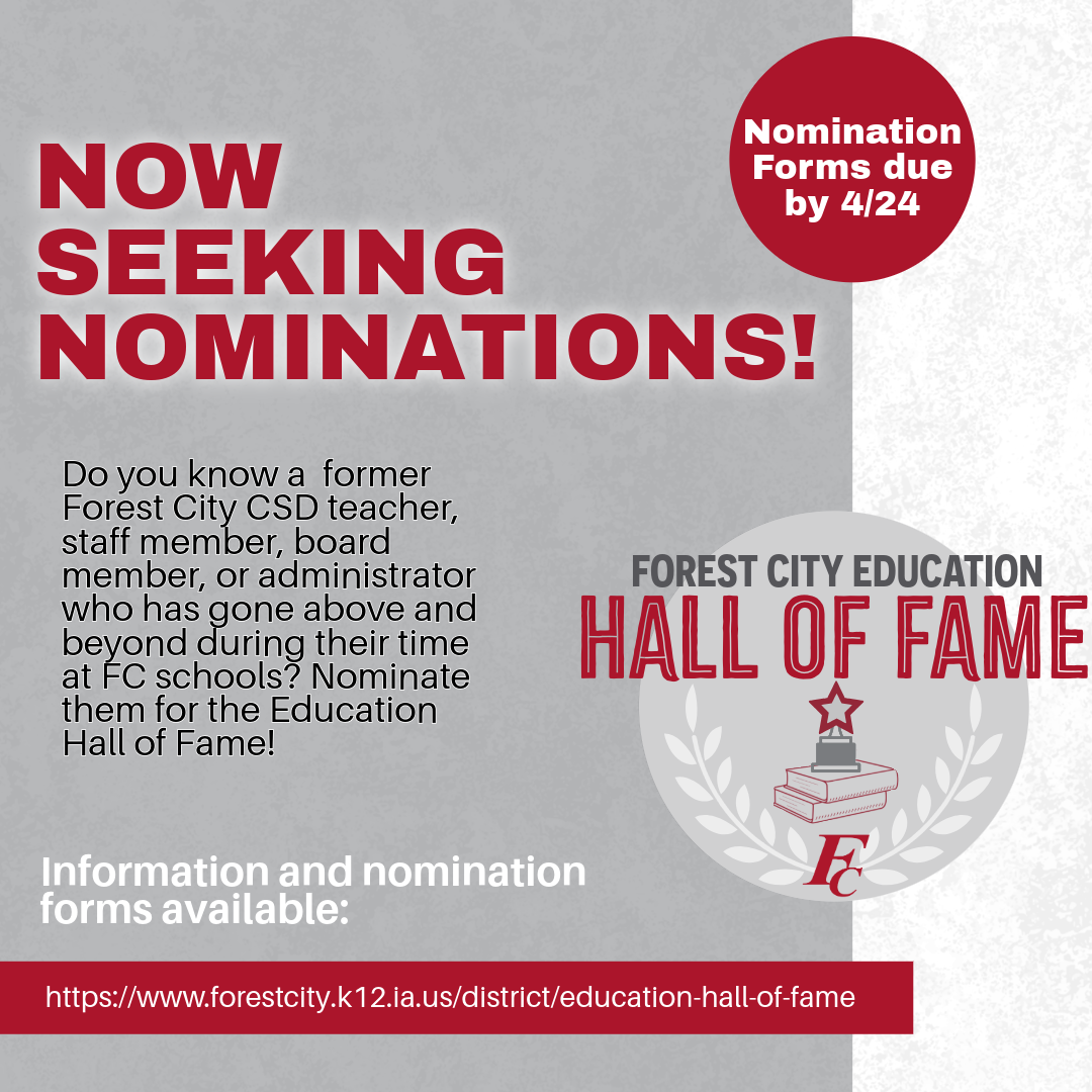 Now seeking nominations for the FCEF Hall of Fame.