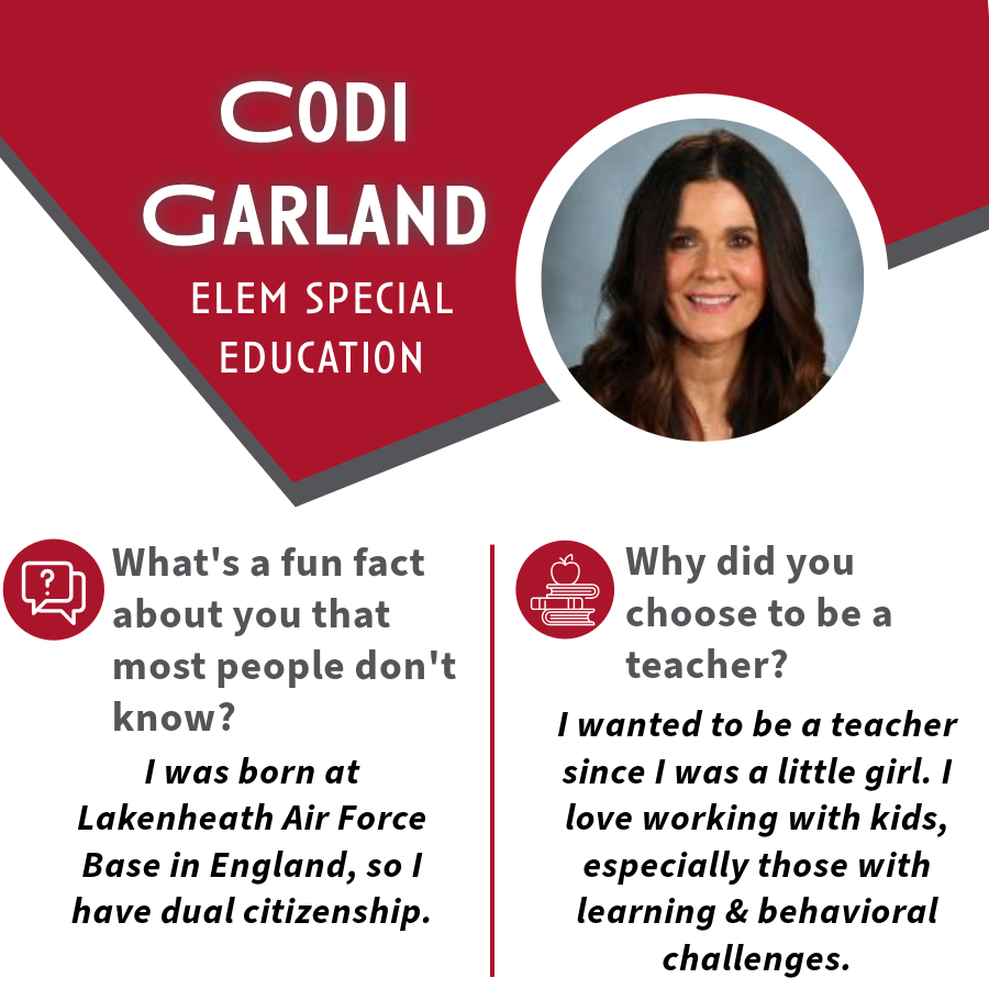 Highlights of Codi Garland, Special Education