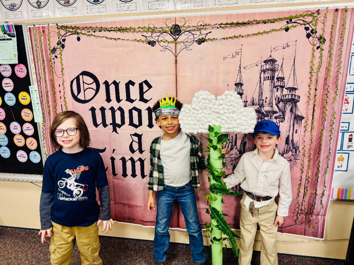Jack and the beanstalk group photo.