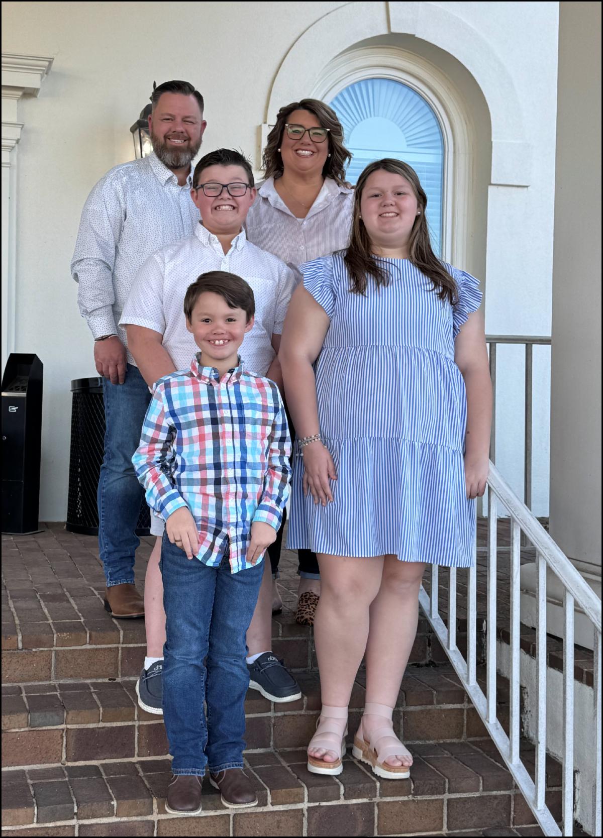 Jenny and Jeremy with their three kids