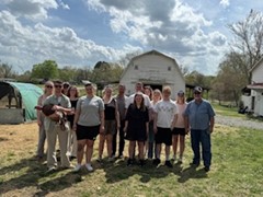 Denmark group at a farm