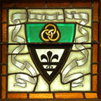 Trinity's Shield in Stained Glass 