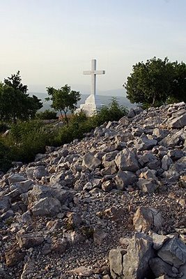 Big cross on mountain