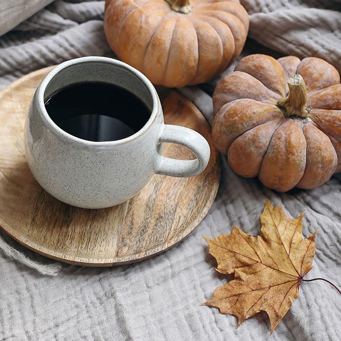 coffee and pumpkins