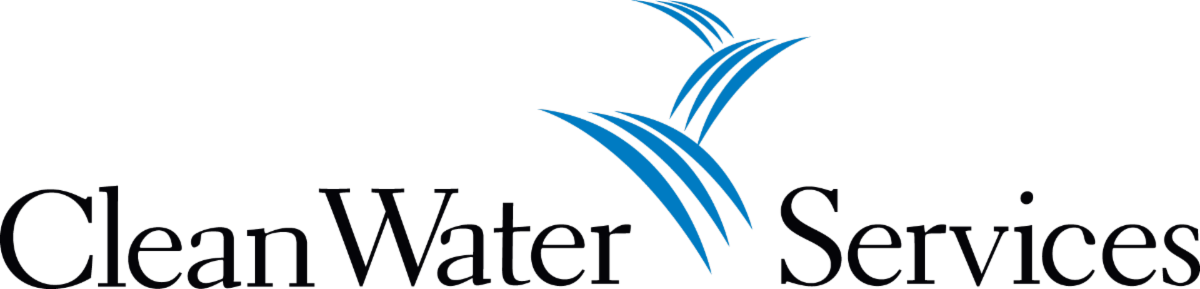 Clean Water Services logo in black and blue