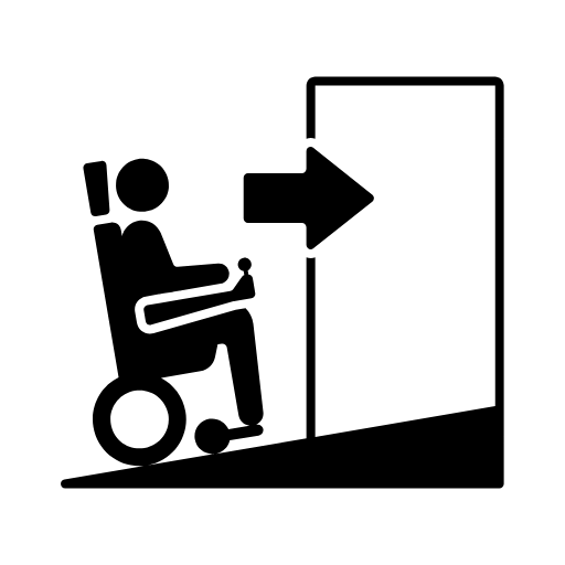 Wheelchair ramp icon