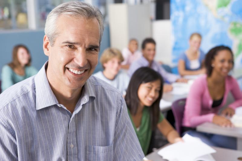 Adult students in classroom