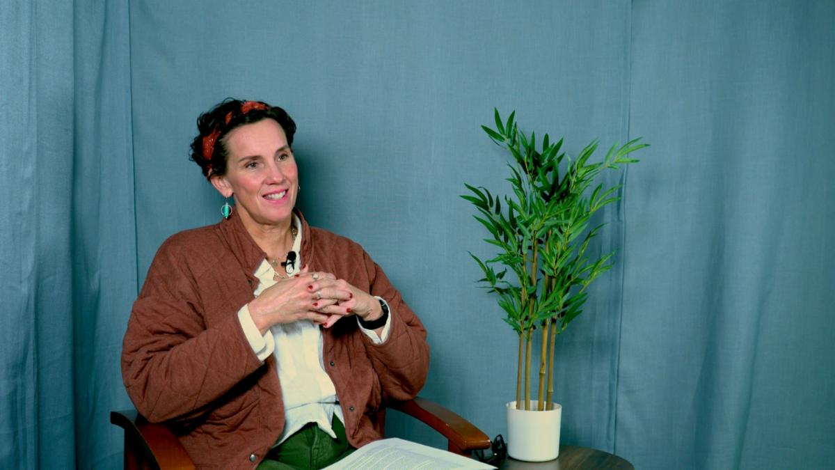 Alyson Ward, Ph.D, smiles during an interview