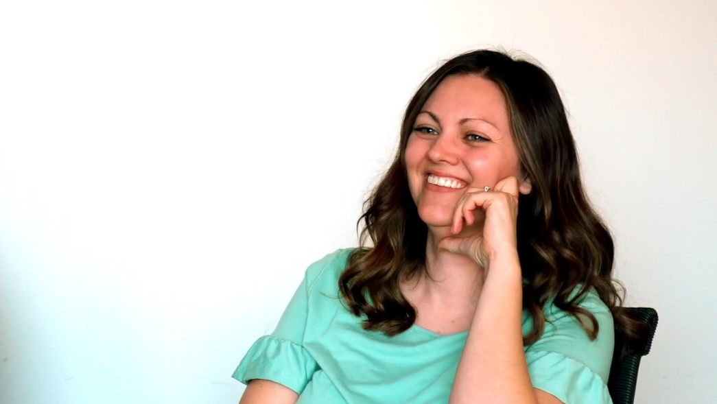 Kirany laughs during an interview