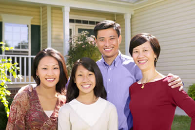 Family and home portrait