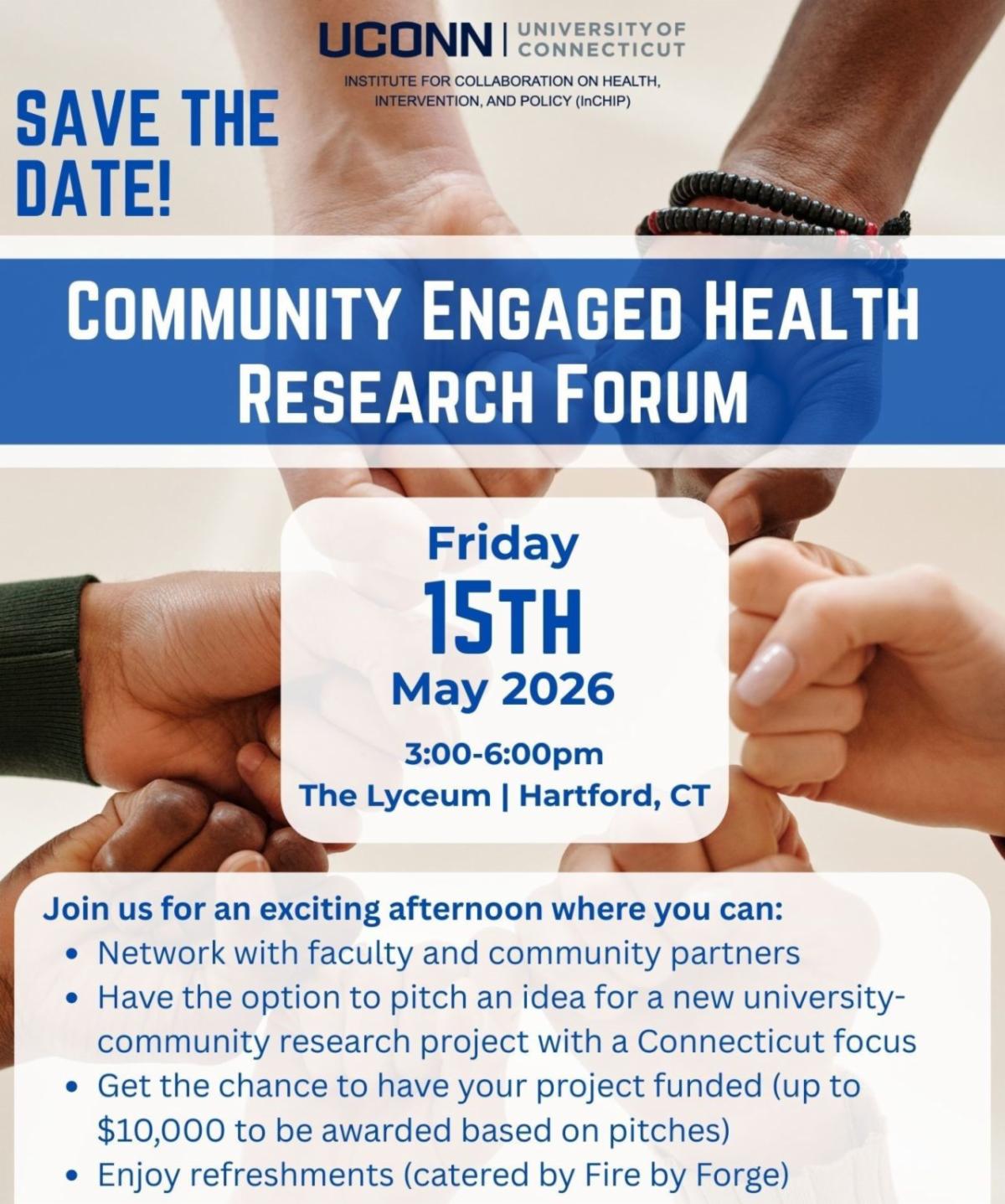 Flyer about InChip Health Research Symposium May 15