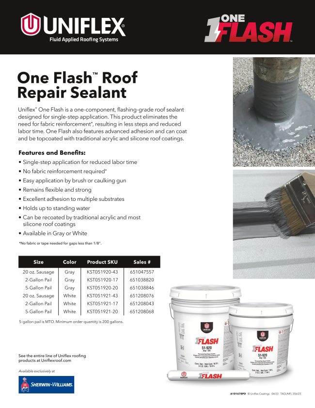 SherwinWilliams / Uniflex Roofing Solutions July 2023