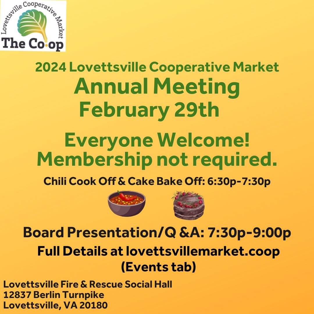 News From The Lovettsville Coop