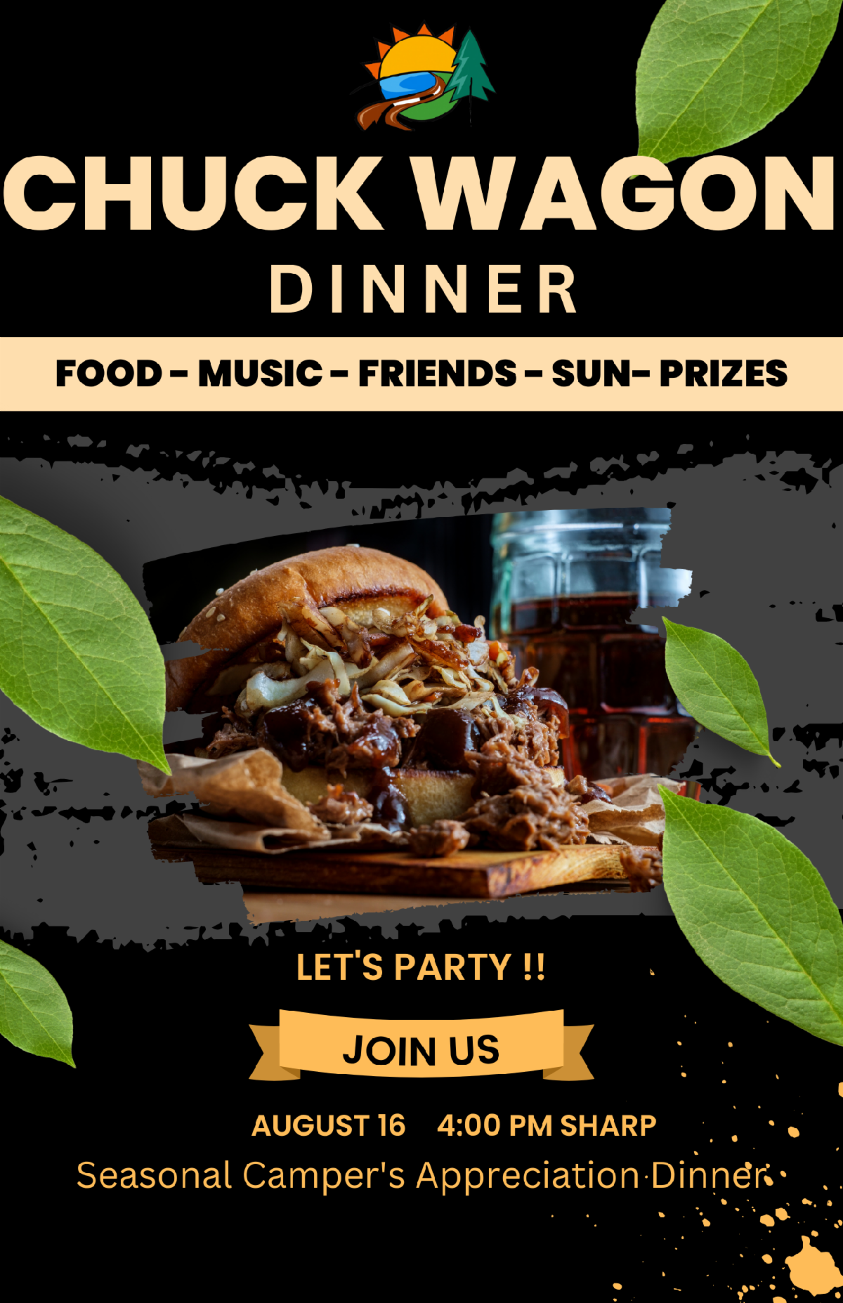 Black and Yellow Modern BBQ Party Poster Design.png