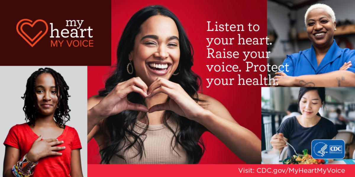 My heart, my voice. Listen to your heart. Raise your voice. Protect your health. 