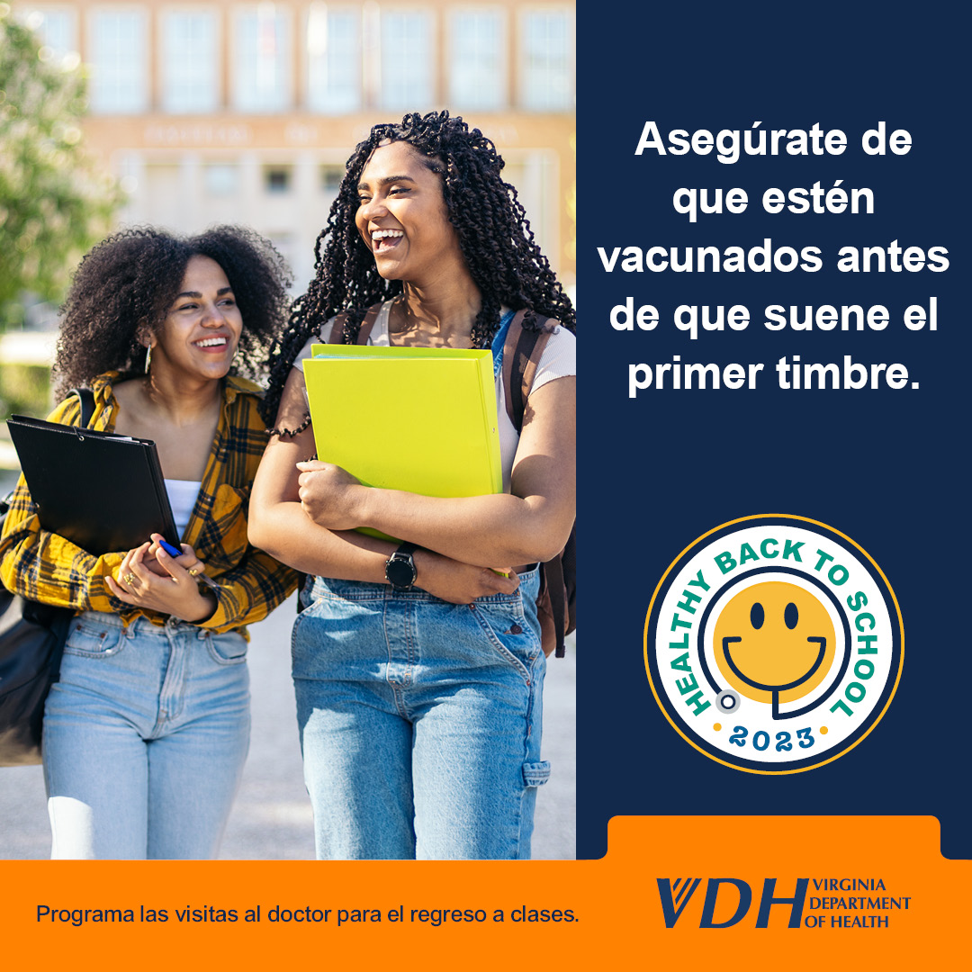 - Asegúrate de que estén vacunados antes de que suene el primer timbre. Healthy Back to School 2023.