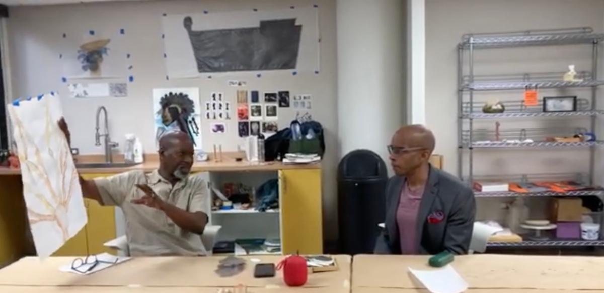 Darryl Chappell with artist Gadiel Rivera