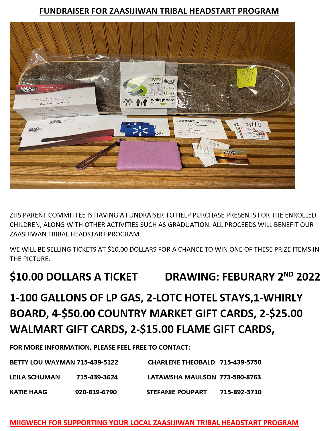 News From the Lac du Flambeau Band of Lake Superior Chippewa Indians