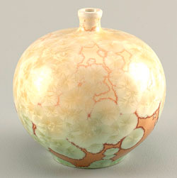 Vase with crystalline glaze
