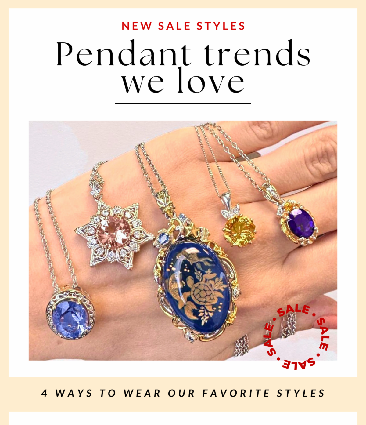 4 ways to wear our pendant styles. Gems En Vogue