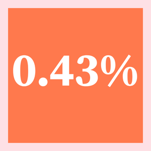 zero point four three percent