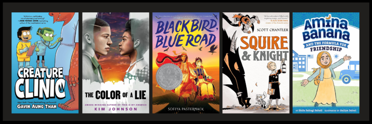 Book cover images of the 2027 Nutmeg Nominees recently added to the Palace app.