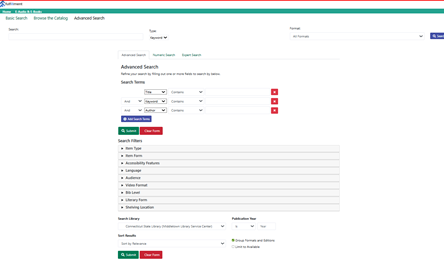 Screenshot of the new findIT CT interface home page.