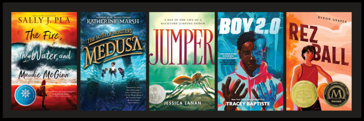 Book cover images of the 2027 Nutmeg Nominees recently added to the Palace app.