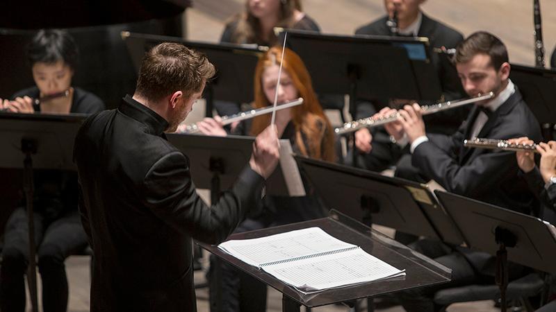 A CCM Wind Symphony performance.