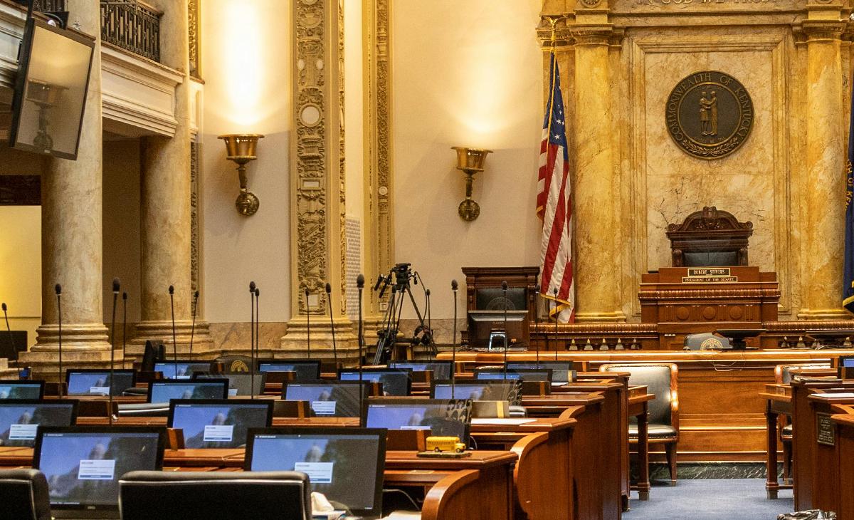 Empty seats in state congress.