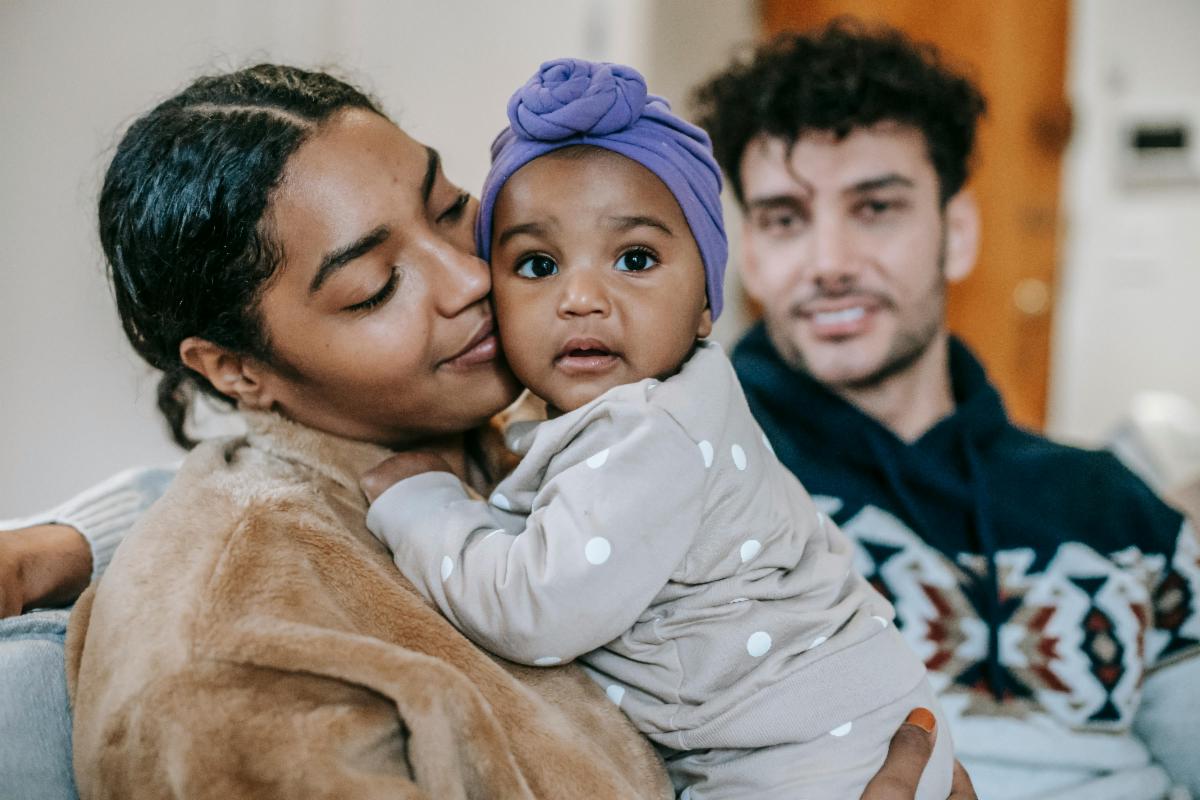 Couple with an infant