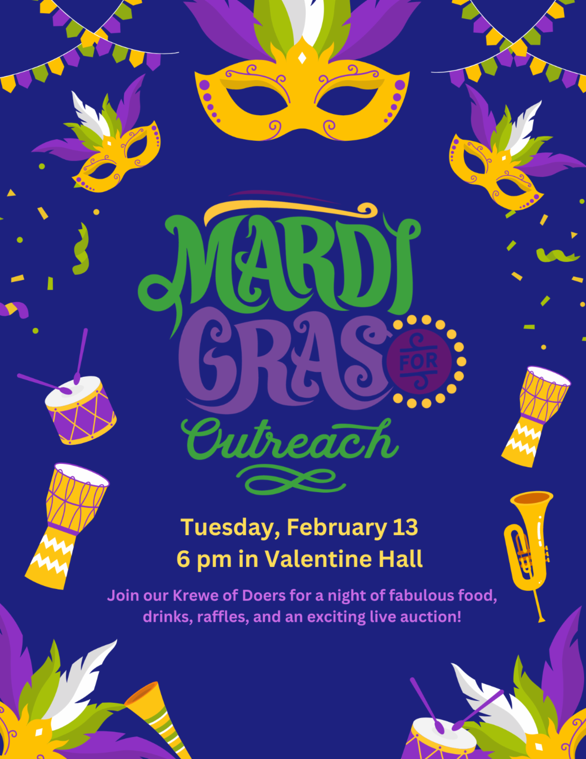 The Chenaults are tonight!; Children & Youth Sunday; Mardi Gras; so