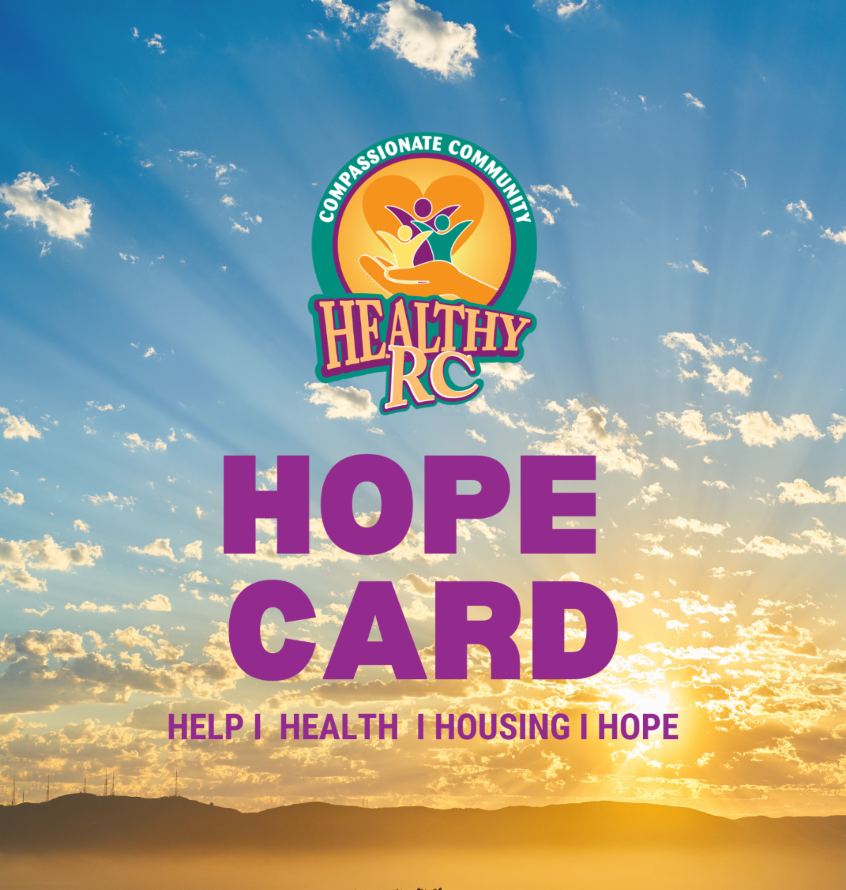hope Card for Help Health Housing and Hope