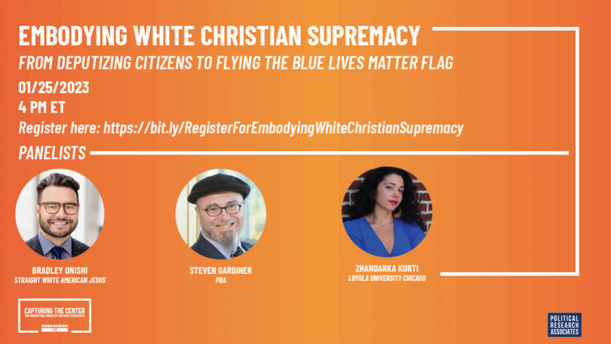 Embodying White Christian Supremacy