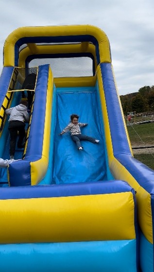 Child on Slide